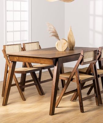 Chaise en bois moderne en rotin naturel chaise pliante en bois massif pour les événements avec emballage et courrier