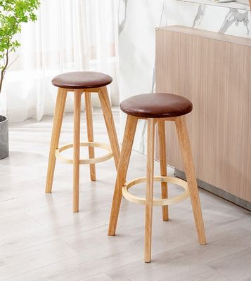 Meubles commerciaux Moderne design en bois massif Tabouret de bar Chaise haute pour bar