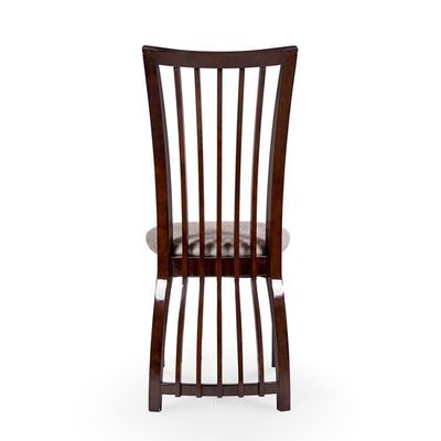 Meubles de salle à manger Chaises à dos haut avec cadre en bois et revêtement en tissu de style nordique