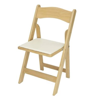 Chaise pliante en bois massif tapissée naturelle moderne nordique pour restaurant hôtel salle à manger meubles restaurant