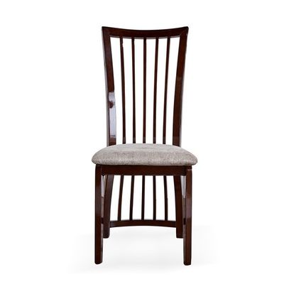 Meubles de salle à manger Chaises à dos haut avec cadre en bois et revêtement en tissu de style nordique