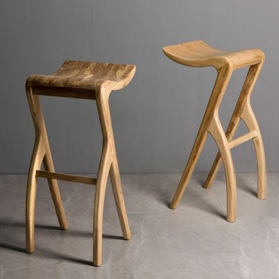 Chaise haute Tabouret de bar Tabouret de bar Tabouret en bois massif L-59