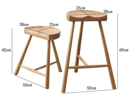 Des chaises hautes modernes et des tabourets en bois massif pour pub L-62