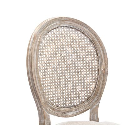 Meubles d'hôtel de style classique Rattan Back Banquet Chaise nordique moderne 50pcs Tapissée Chaise de mariage en bois massif pour les événements