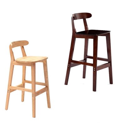 Chaise haute de style vintage Tabouret de bar avec matériau en bois massif LL-C34