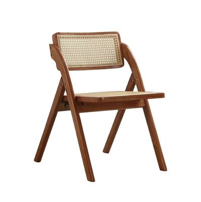 Emballage du courrier Design moderne Des chaises de restaurant pliables en bois de rotin pour les meubles domestiques