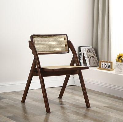 Emballage du courrier Design moderne Des chaises de restaurant pliables en bois de rotin pour les meubles domestiques