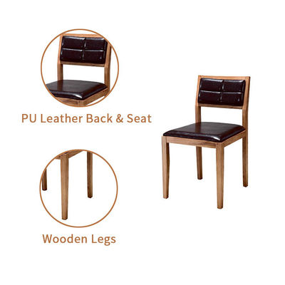 Chaise de café en bois naturel réglable durable et tendance