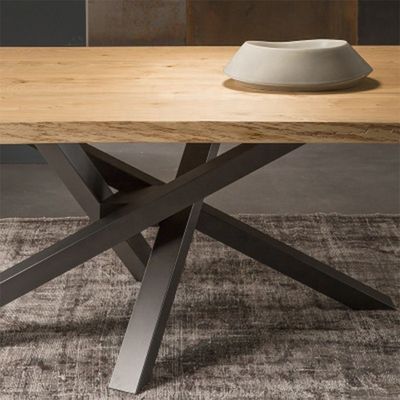 Table à manger en bois de design moderne pour les meubles de maison