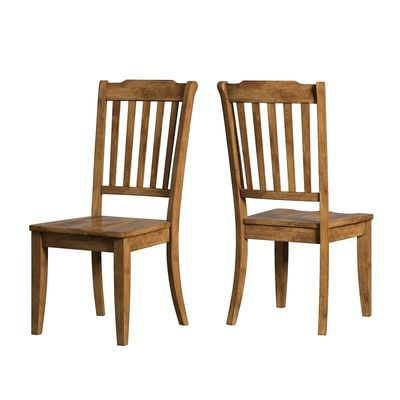 Cadre en bois massif Chaise de salle à manger à dos élevé classique pour meubles hôteliers et restaurants