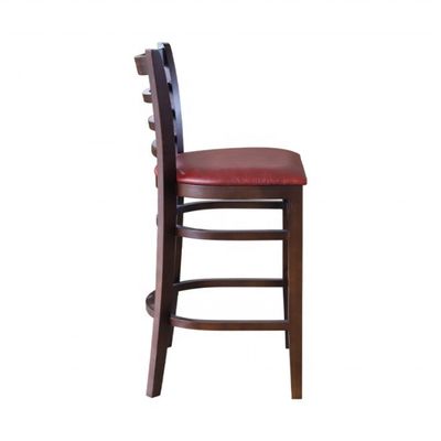Meubles de bar Chaise haute en bois massif moderne Chaise de bar en bois pour le restaurant