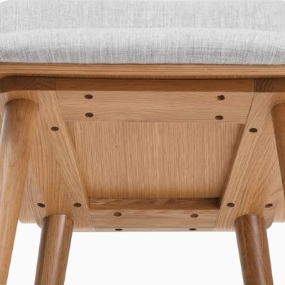 Chaise de loisirs de salle à manger moderne en bois brun pour une cuisine confortable et relaxante