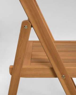 Chaise en bois pliable solide pour hôtel et restaurant Nordic Design