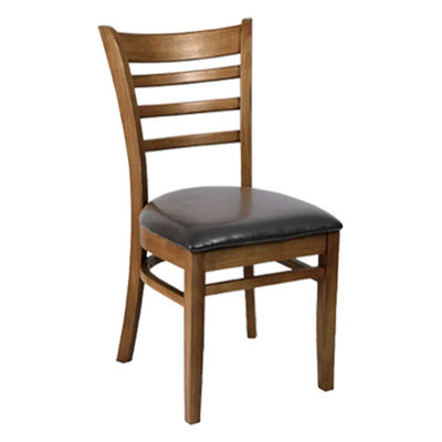 Chaise en bois pour salle à manger d'hôtel en bois massif