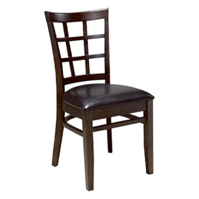 Chaise en bois pour salle à manger d'hôtel en bois massif
