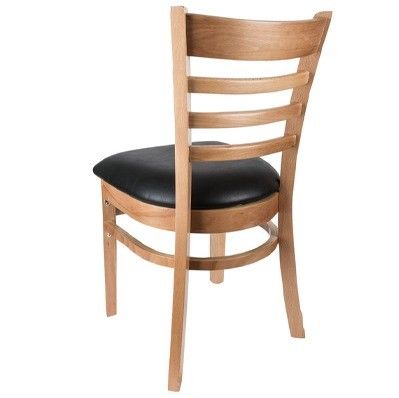 Chaise en bois pour salle à manger d'hôtel en bois massif