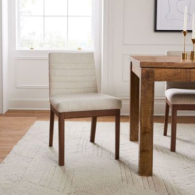 Chaise de salle à manger Nordic Winston à dos bas avec une jambe solide pour hôtel Restaurant Chaise de salle à manger Générale Meubles de maison et hôtel