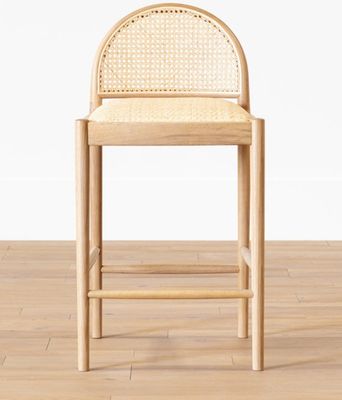 Meubles de salle à manger modernes Chaise de bar en cuir PU en bois massif pour meubles de restaurant