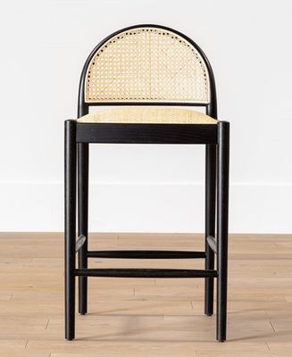 Meubles de salle à manger modernes Chaise de bar en cuir PU en bois massif pour meubles de restaurant