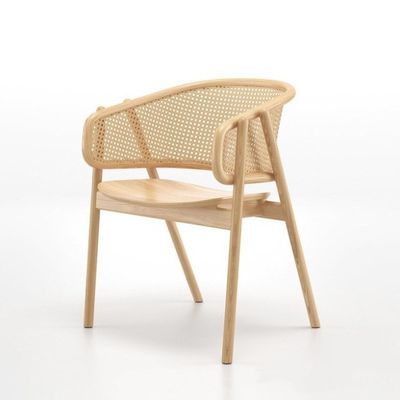 Chaise de salle à manger en rotin de bois moderne avec un matériau bon et écologique