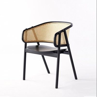 Chaise de salle à manger en rotin de bois moderne avec un matériau bon et écologique