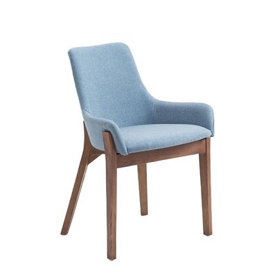 Accueil Meubles Malaisie Bibliothèque en bois de caoutchouc Chaises à manger avec design arrière rond de luxe