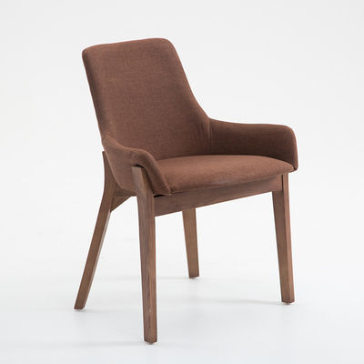 Accueil Meubles Malaisie Bibliothèque en bois de caoutchouc Chaises à manger avec design arrière rond de luxe
