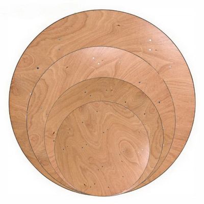 Conception Ronde Banquet en bois Mariage Table pliante ferme Table à manger pour événement Location et meubles de salle à manger
