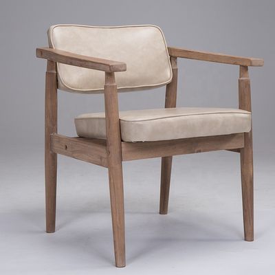 Vintage style antique soutien-bras en bois massif Café Restaurant Lounge de loisirs Chaise vintage avec service OEM accepté