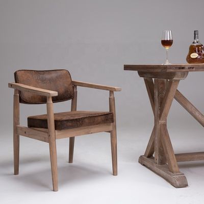 Vintage style antique soutien-bras en bois massif Café Restaurant Lounge de loisirs Chaise vintage avec service OEM accepté