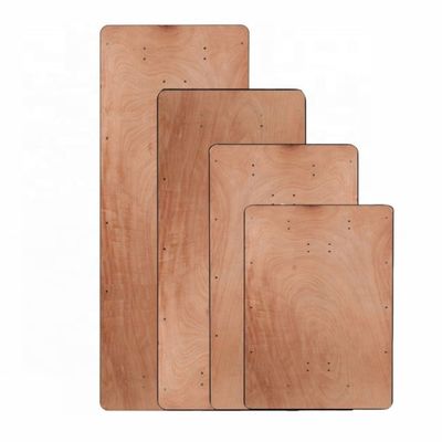 Banquet extérieur en bois massif rectangulaire Mariage Hôtel Tables à manger pliantes en design moderne pour les mariages et les hôtels