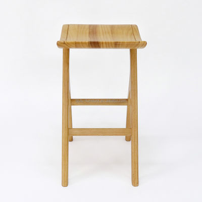 Conception personnalisée Tabouret de bar en bois massif vintage W35*D43.5*66.5CM pour salon haut Chaise à manger en bois