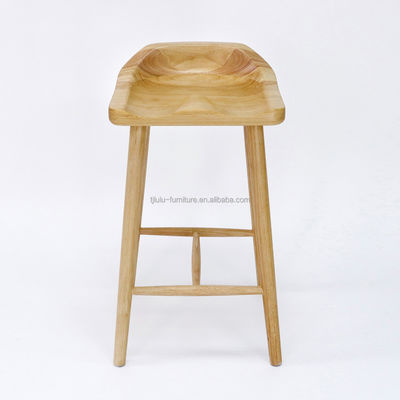 W43*D42.5*H74CM ancienne chaise de bar en bois massif tabourets chaise haute chaise en bois