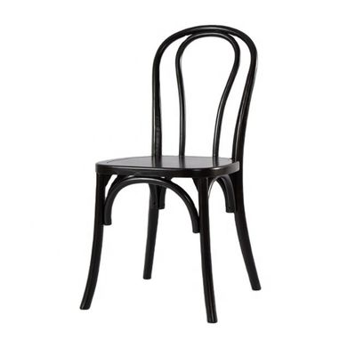 Matériau chinois d'acajou et de rotin Meubles de maison nordiques Charpente en bois Chaise à manger de banquet avec bois massif empilable