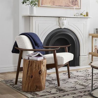 Limite de poids de 200 kg Chaise de bras de loisirs en bois moderne de haute qualité pour le salon Sofa salon en marron/gris/jaune/noir