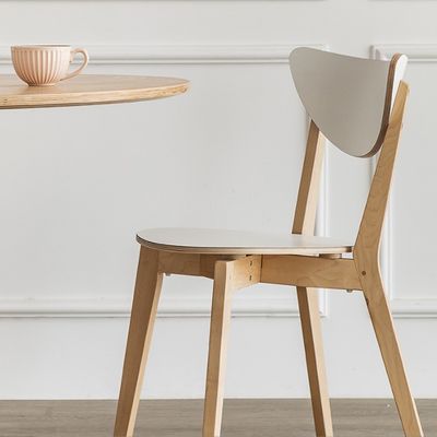Chaise de salle à manger junior en bois massif pour la salle à manger