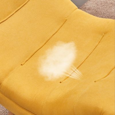 Chaises de salon de loisirs modernes pour salle à manger/salon en bois massif en tissu Chaise à limaces canapé paresseux