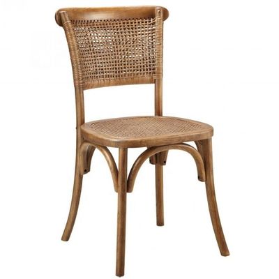 Meubles d'hôtel en bois de canne à dos de rotin Chaise à manger pour mariage banquet réception