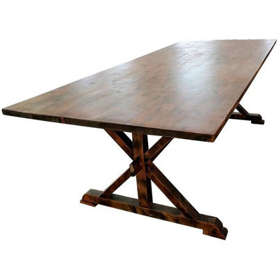Banquet Hotel Home Table de ferme pliante en bois avec bois de pin massif