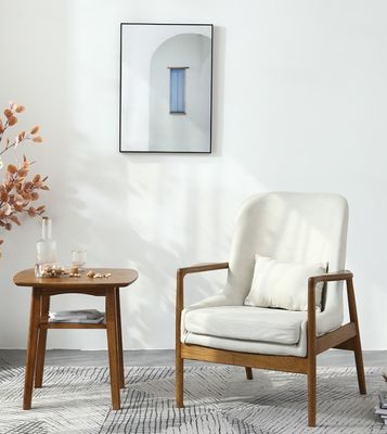 Chaise de canapé simple tapissée en bois gris/vert pour meubles de salon modernes