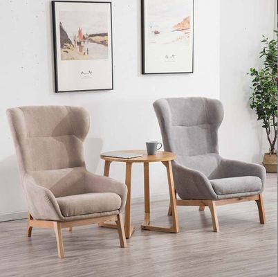 Chaise de salon moderne de 65cm*52cm*93cm avec assurance et jambes en bois massif en rouge/jaune/vert/bleu/blanc/café/gris/rose