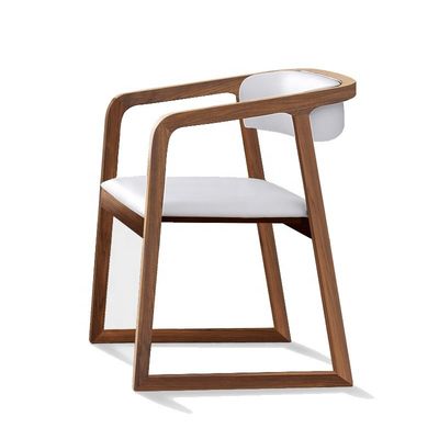 Fin Luxe Tout en bois massif Chaise ronde pour ménage moderne Loisirs Salle de séjour Restaurant Dining in Home Meubles généraux