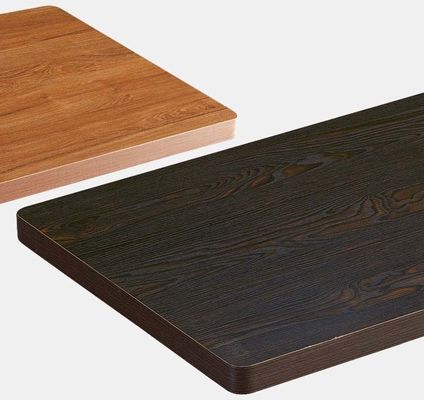 Pieds en caoutchouc massif Table à manger en bois moderne pour la salle à manger