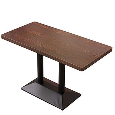 Table à manger en bois dans un design moderne pour les meubles de restaurant de couleur personnalisée