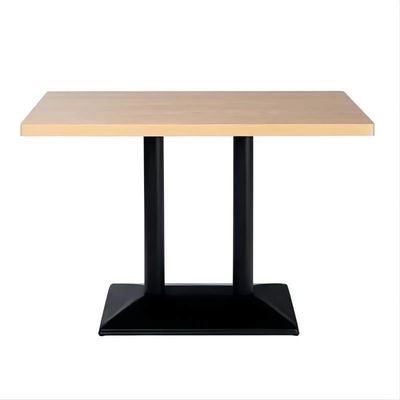 Table à manger en bois dans un design moderne pour les meubles de restaurant de couleur personnalisée
