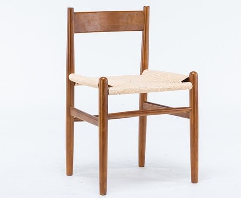 Meubles de salle à manger en bois rattan nordique Chaise à manger pour besoins personnalisés