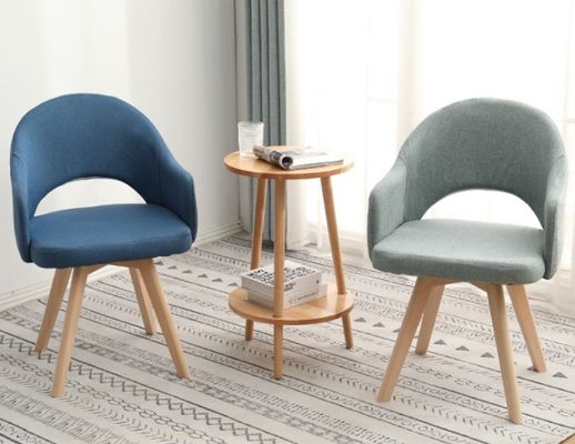 Chaises de salle à manger nordique de style moderne avec sièges en bois colorés