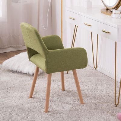 Pieds en bois massif Meubles de salle à manger Nordique Chaise de salle à manger tapissée colorée pour les besoins du client