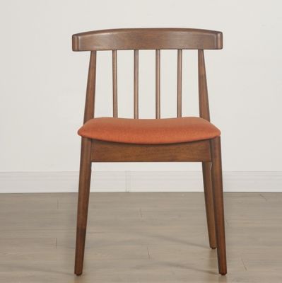 Généraux Meubles de maison de style design contemporain Chaise à manger en bois avec dossier de siège en cuir en tissu
