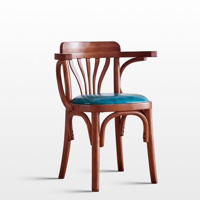 Style de design contemporain Chaise de restaurant en bois massif rembourrée pour la distribution de meubles à domicile